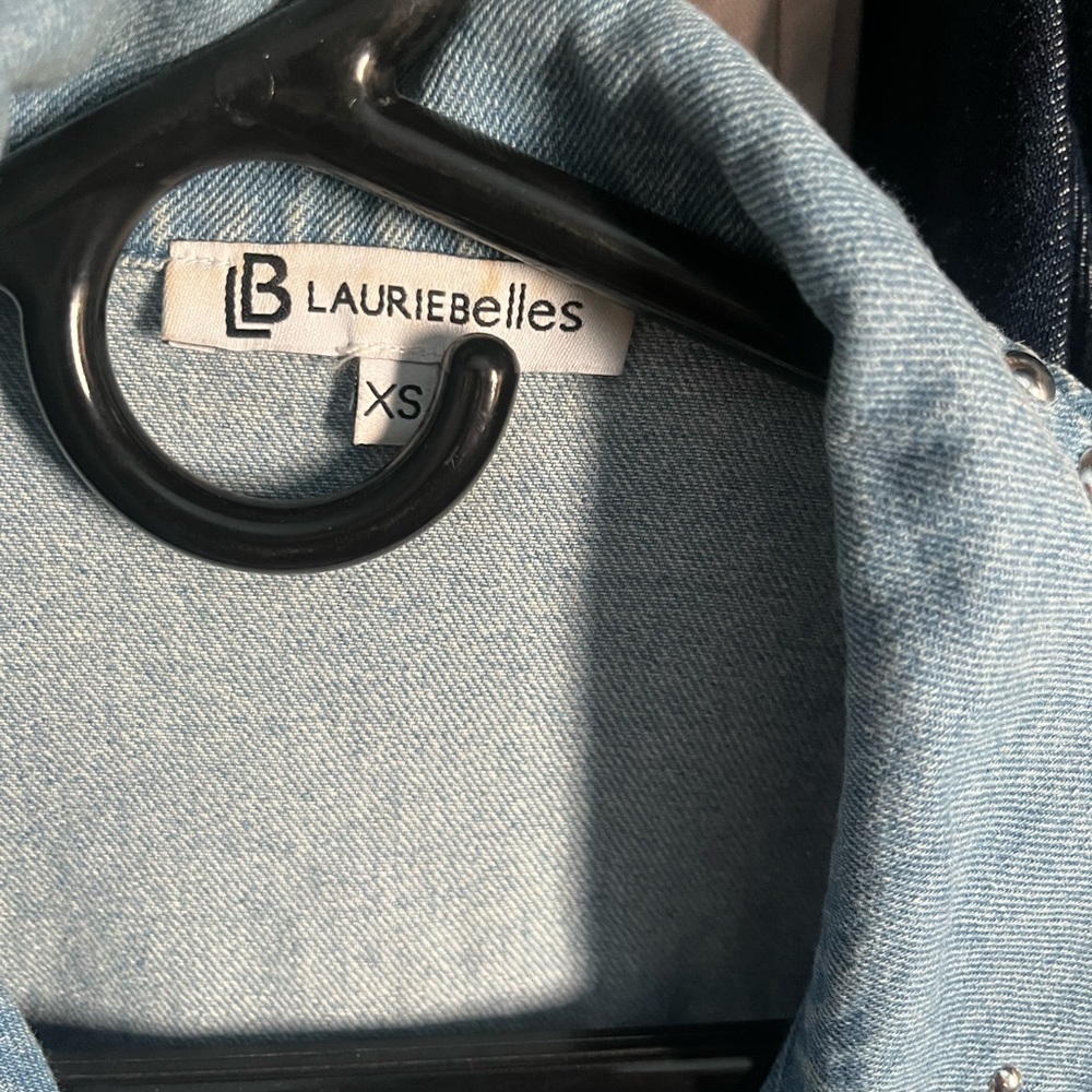 Very nice rhinestone jean jacket